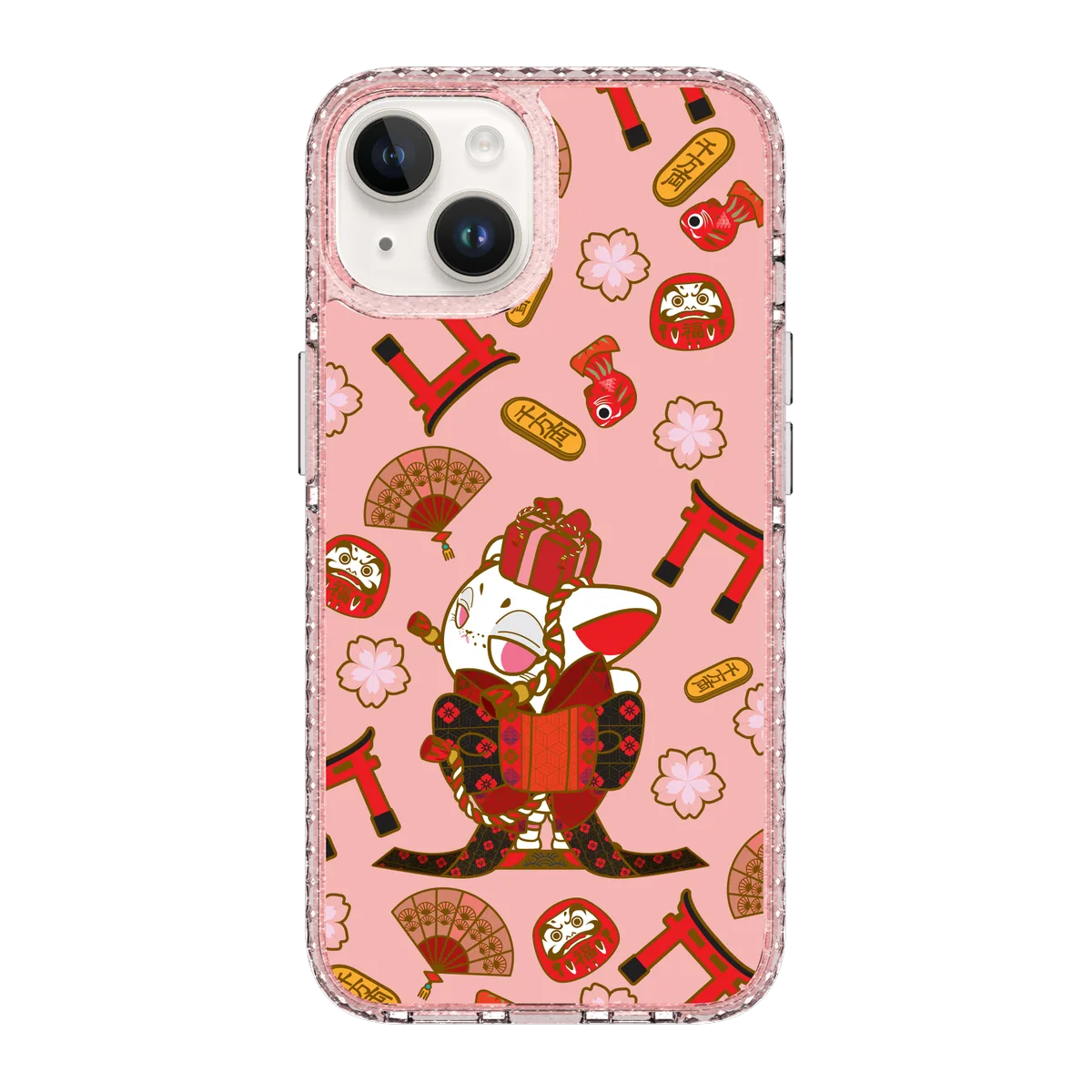 5689-iphone-14-golden-case-magsafe-compatible-pink-glitter