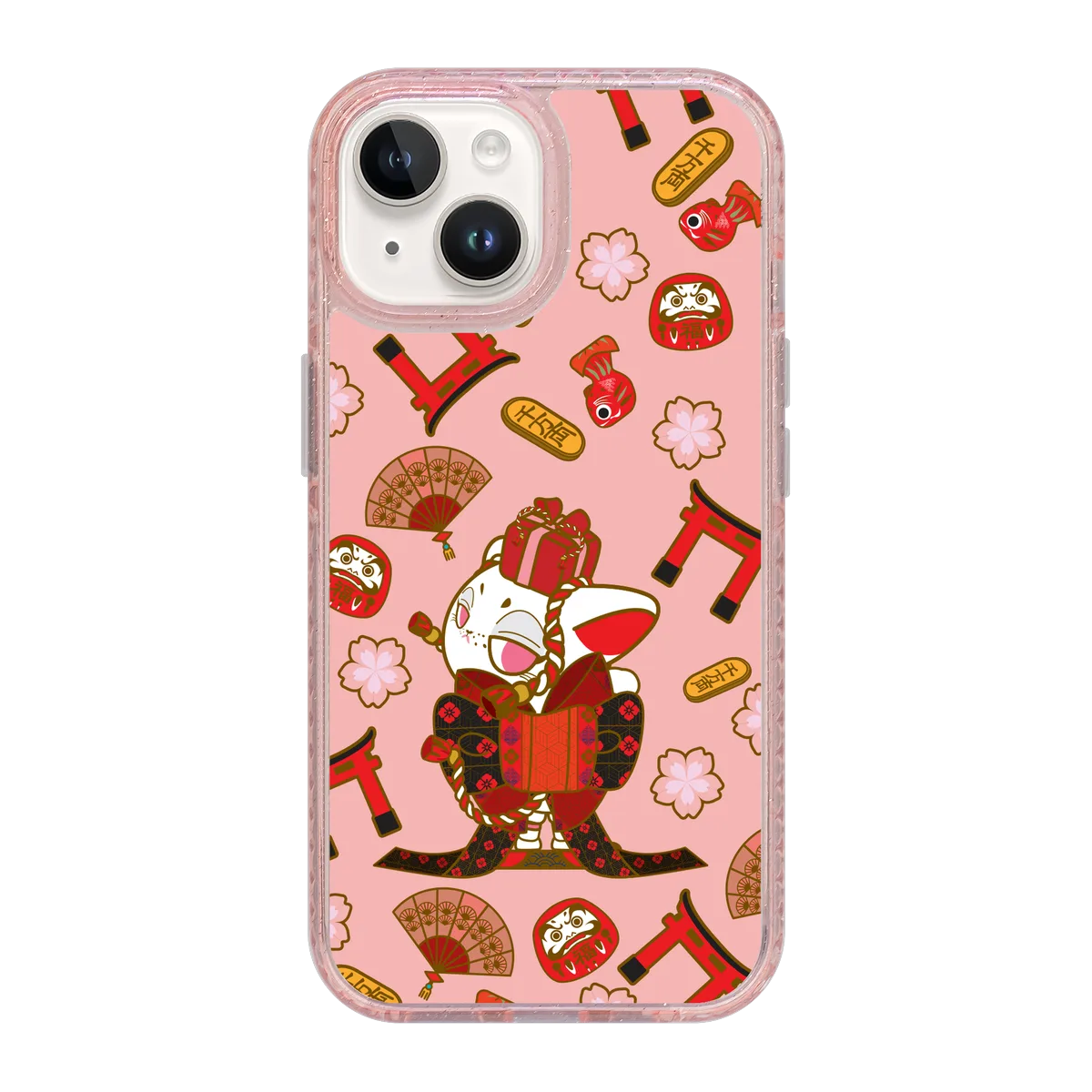 5689-iphone-15-golden-case-magsafe-compatible-pink-glitter