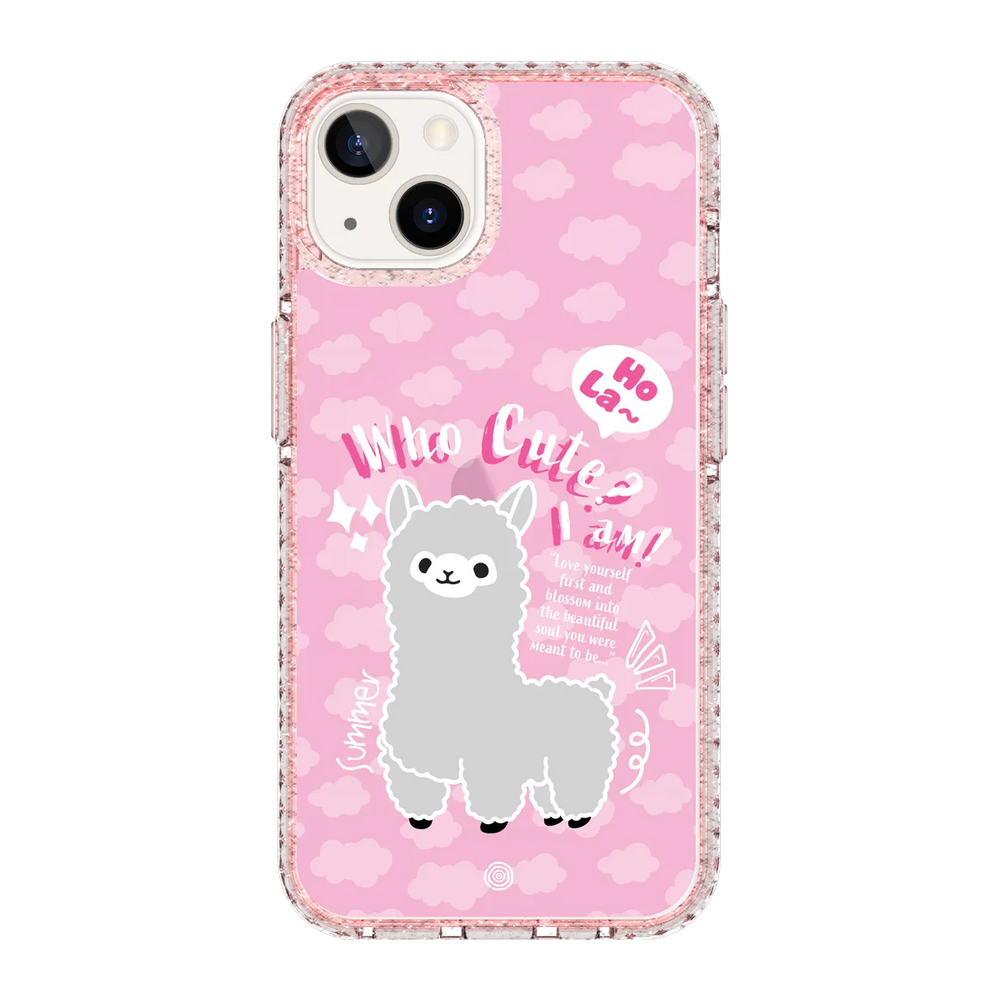 5764-iphone-13-golden-case-magsafe-compatible-pink-glitter