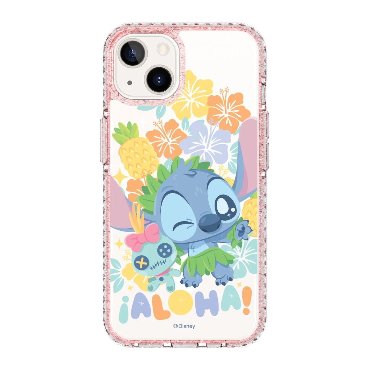 5833-iphone-13-golden-case-magsafe-compatible-pink-glitter