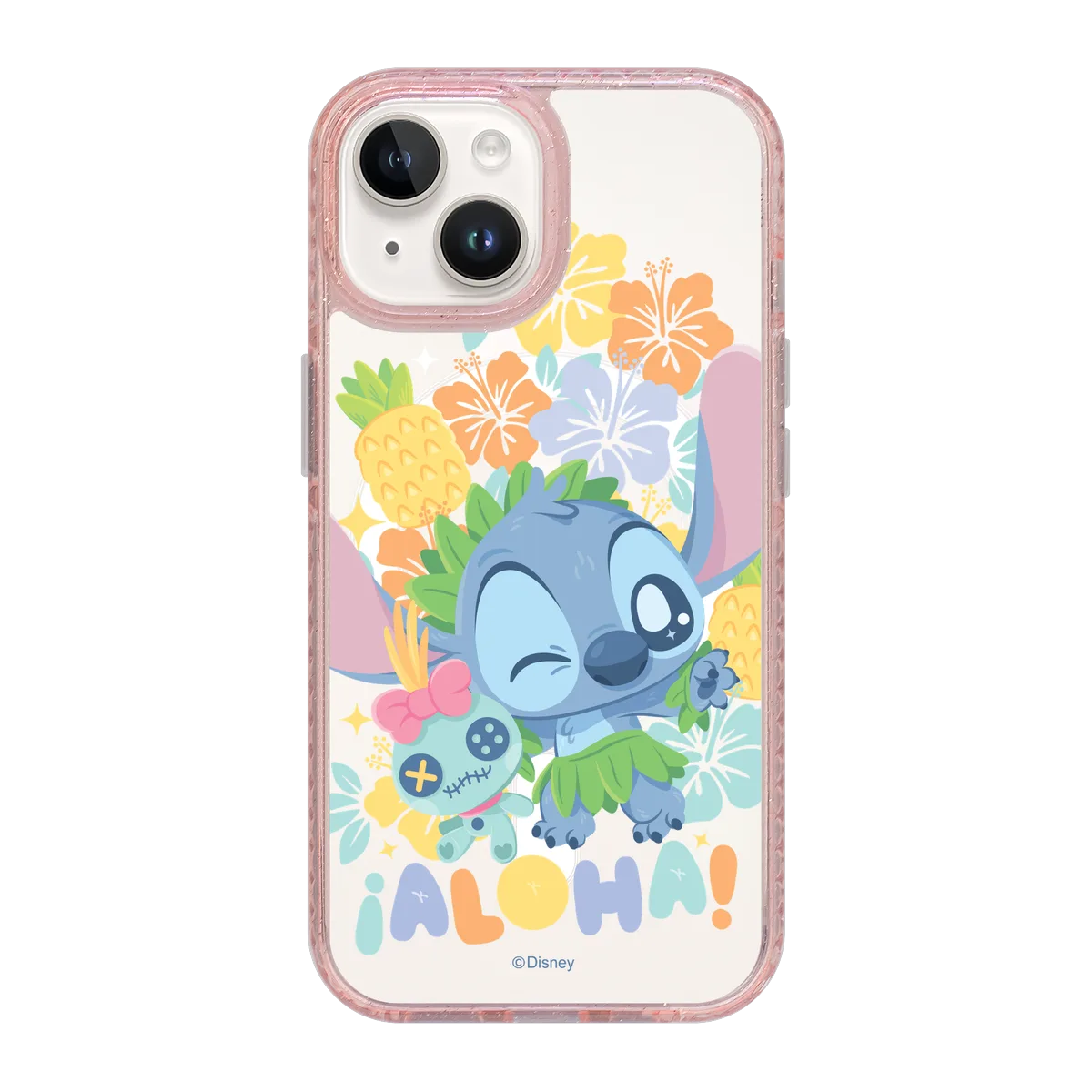 5833-iphone-15-golden-case-magsafe-compatible-pink-glitter