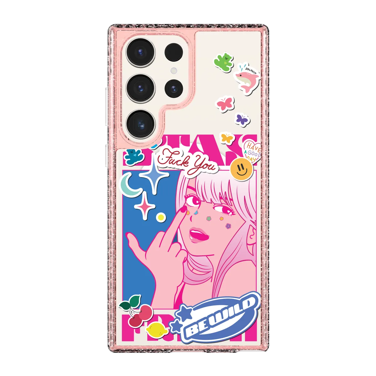 5853-galaxy-s23-ultra-golden-case-magsafe-compatible-pink-glitter