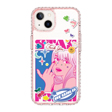 5853-iphone-13-golden-case-magsafe-compatible-pink-glitter