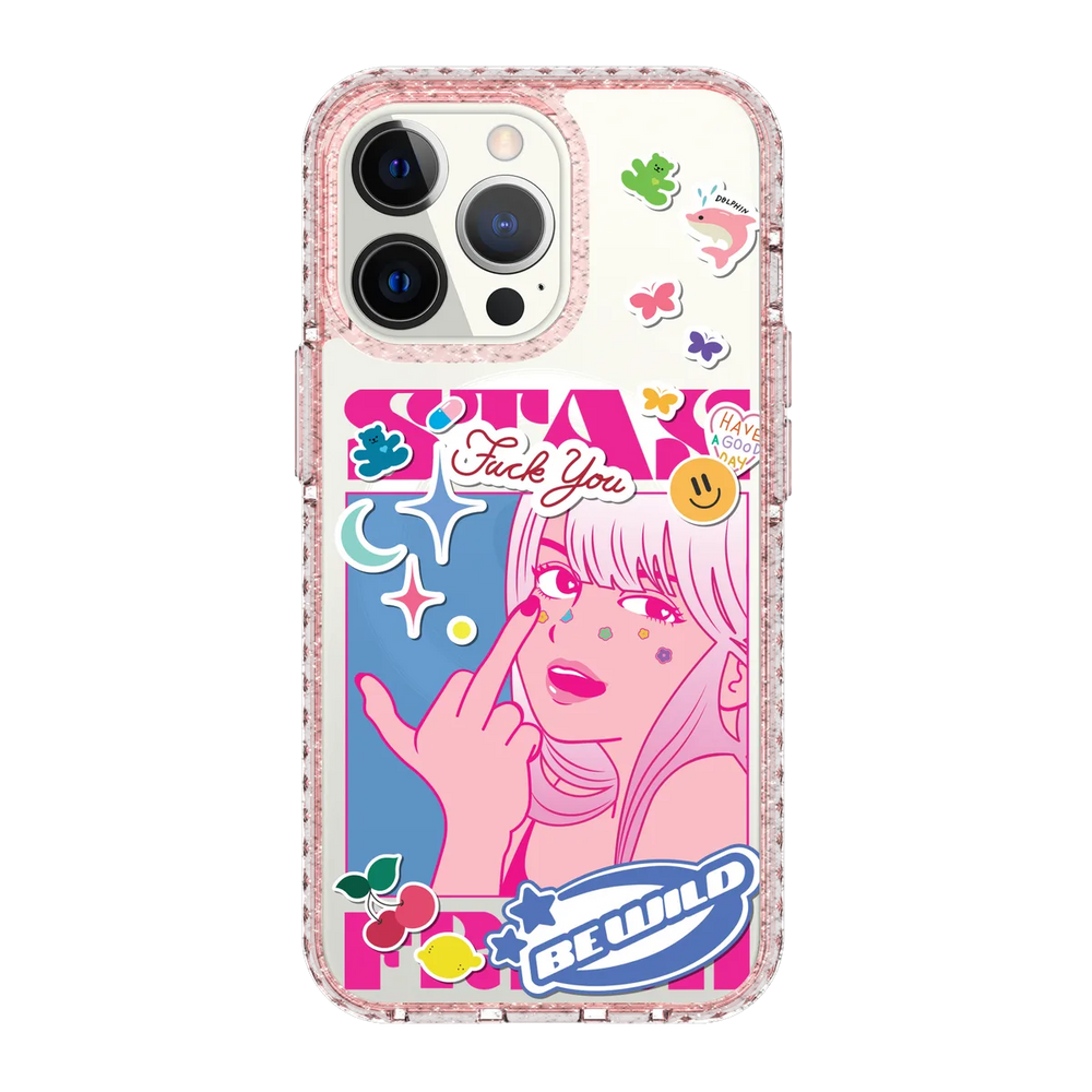 5853-iphone-13-pro-golden-case-magsafe-compatible-pink-glitter