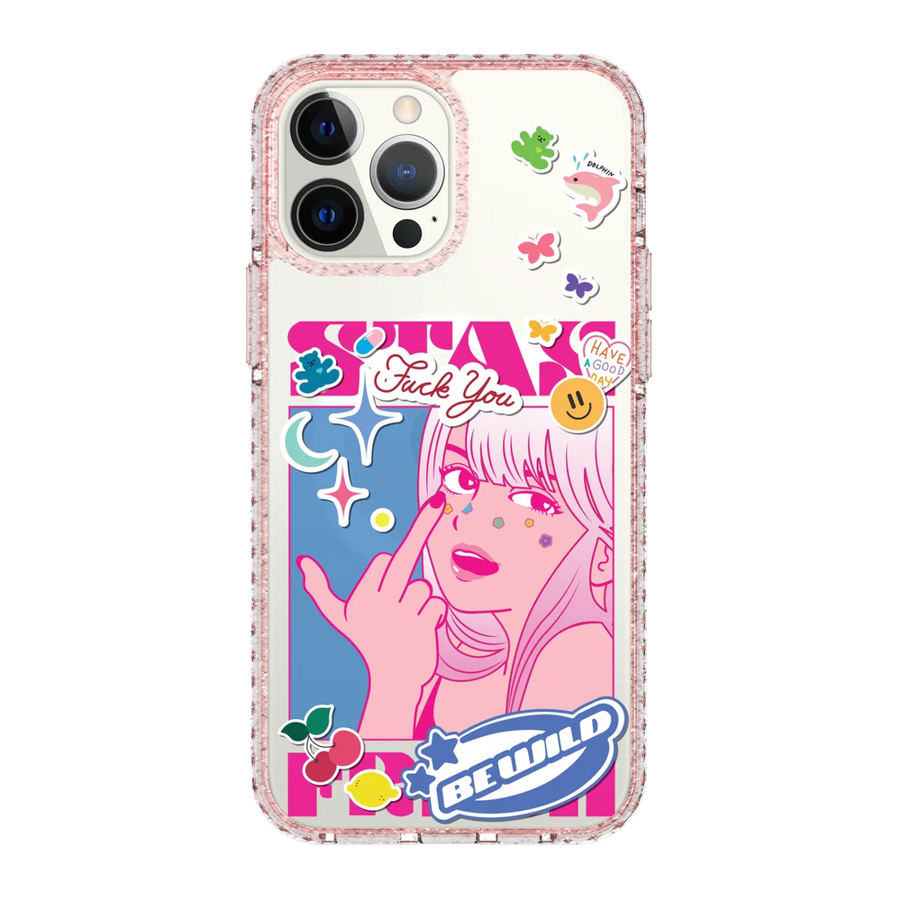 5853-iphone-13-pro-max-golden-case-magsafe-compatible-pink-glitter