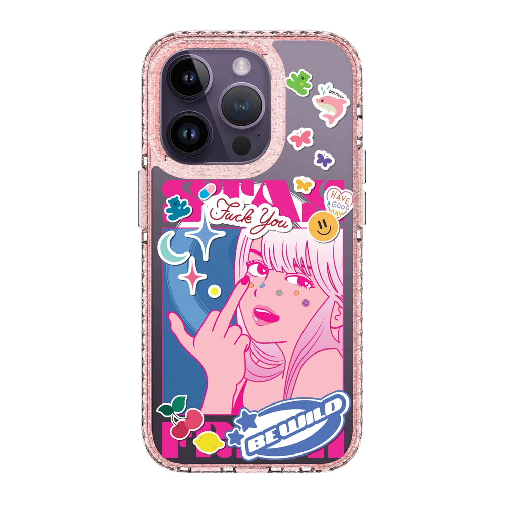 5853-iphone-14-pro-golden-case-magsafe-compatible-pink-glitter