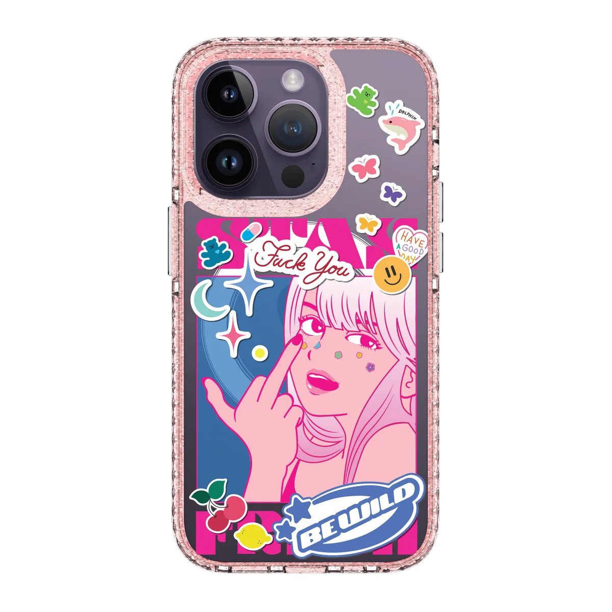 5853-iphone-14-pro-golden-case-magsafe-compatible-pink-glitter