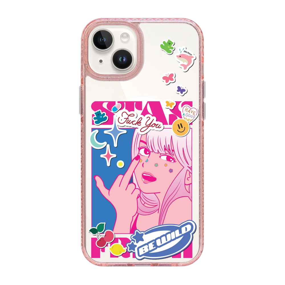 5853-iphone-15-plus-golden-case-magsafe-compatible-pink-glitter