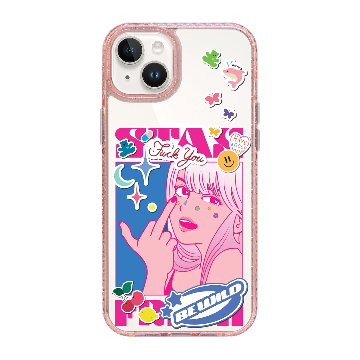 5853-iphone-15-plus-golden-case-magsafe-compatible-pink-glitter