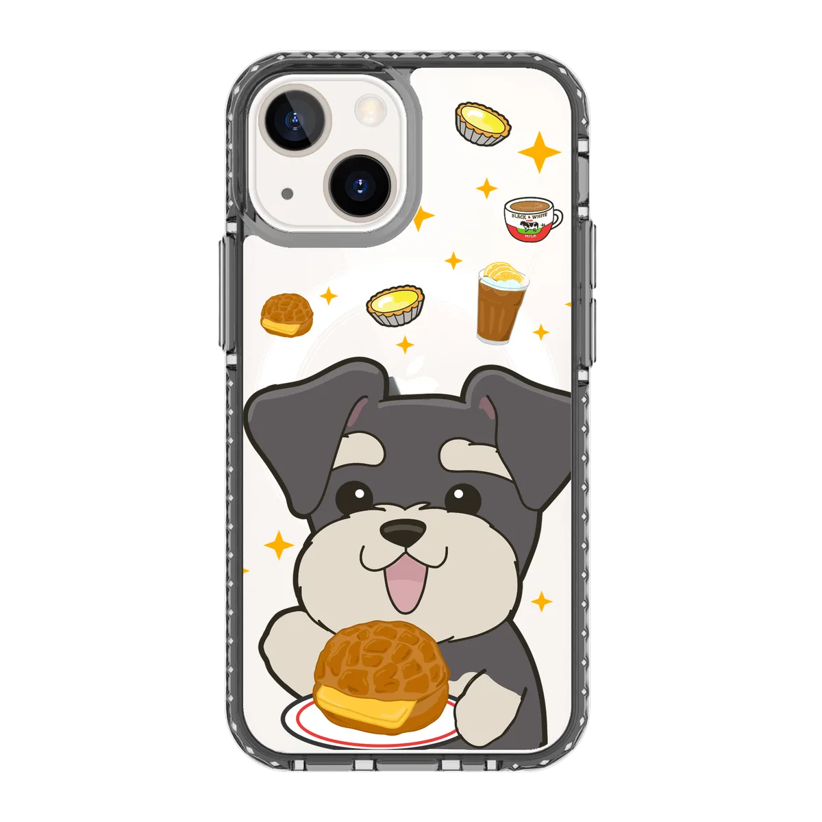 5860-iphone-13-mini-golden-case-magsafe-compatible-transparent-black