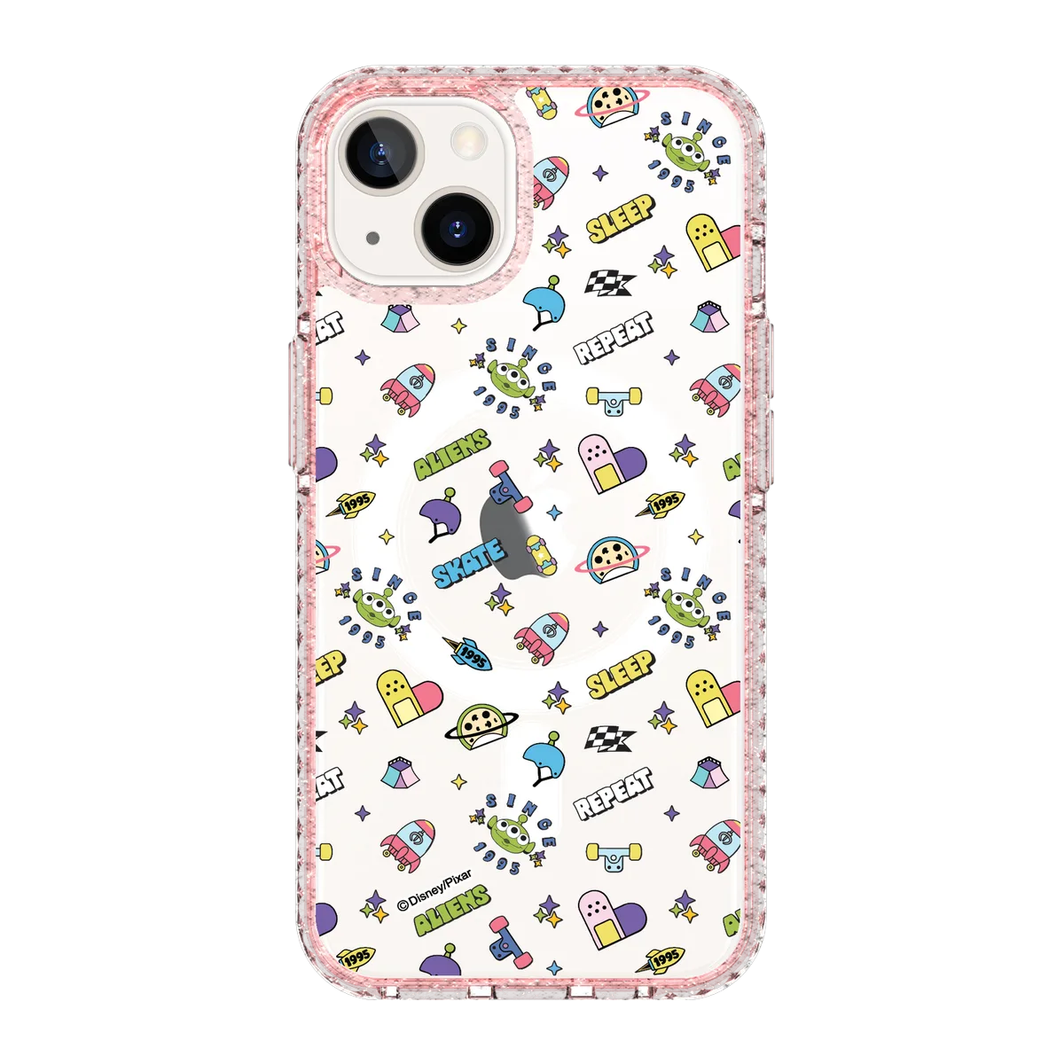 5904-iphone-13-golden-case-magsafe-compatible-pink-glitter