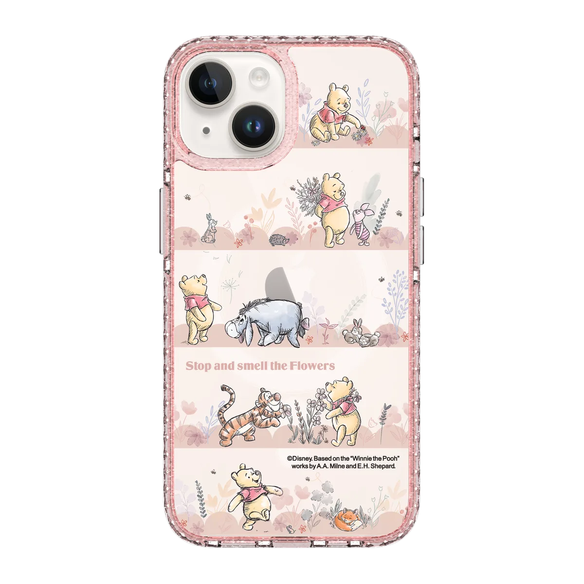5905-iphone-14-golden-case-magsafe-compatible-pink-glitter