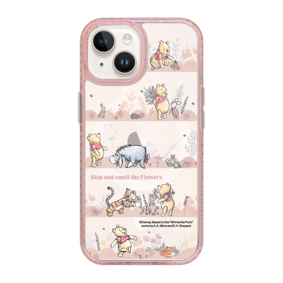5905-iphone-15-golden-case-magsafe-compatible-pink-glitter