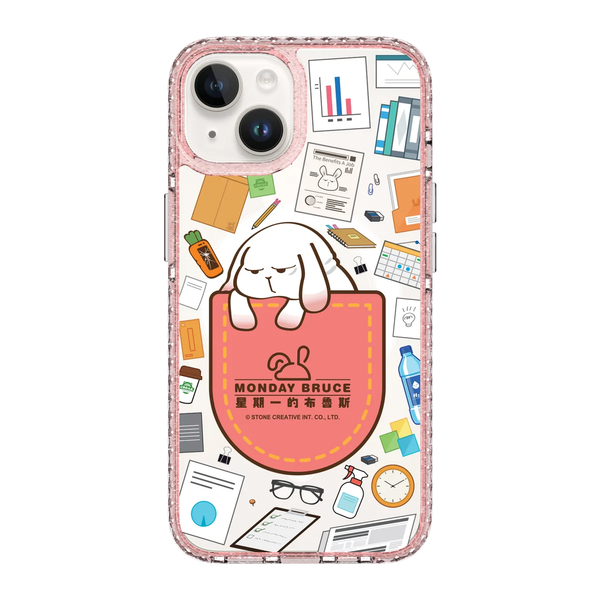 5922-iphone-14-golden-case-magsafe-compatible-pink-glitter