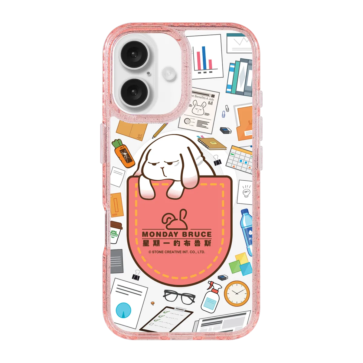 5922-iphone-16-golden-case-magsafe-compatible-pink-glitter
