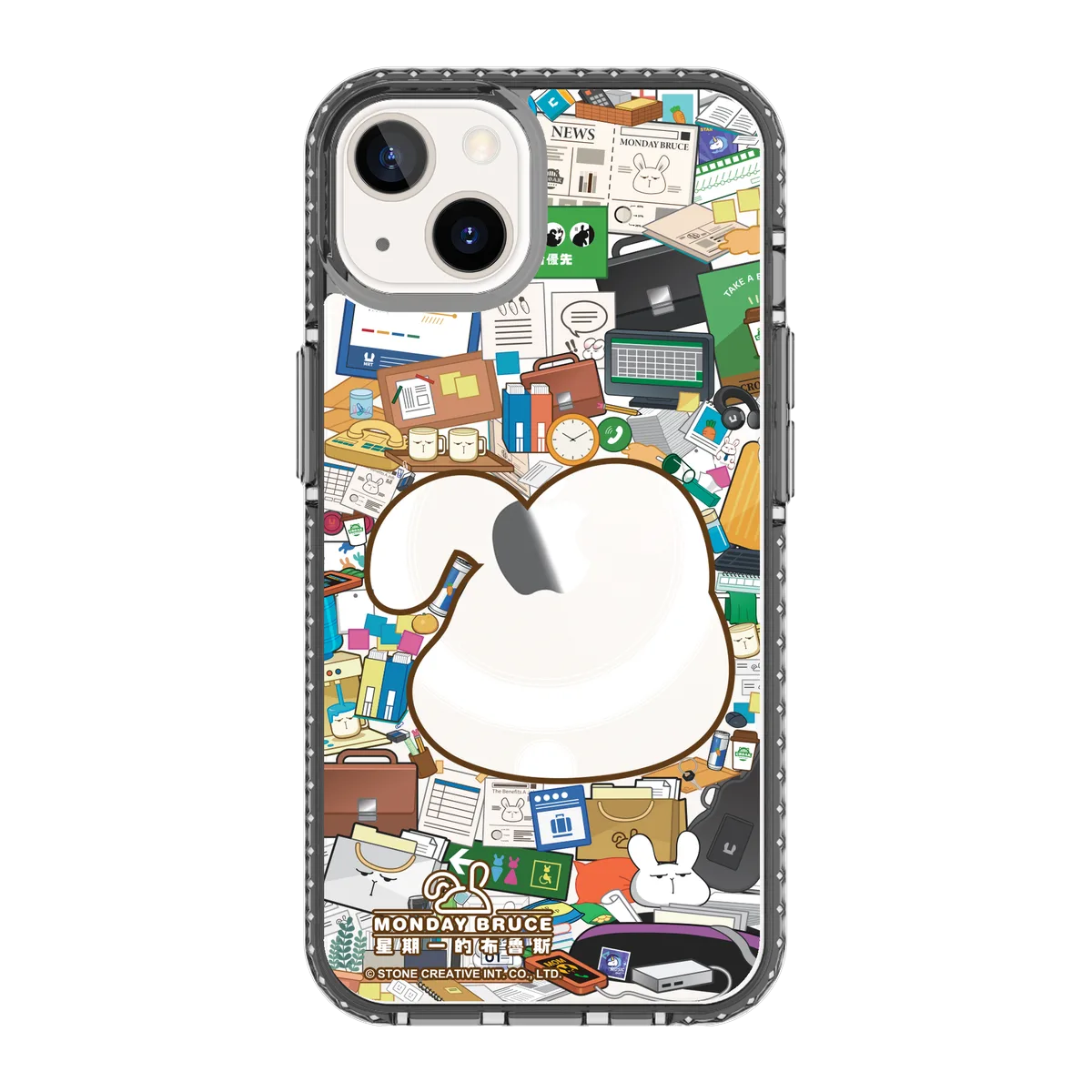 5923-iphone-13-golden-case-magsafe-compatible-transparent-black