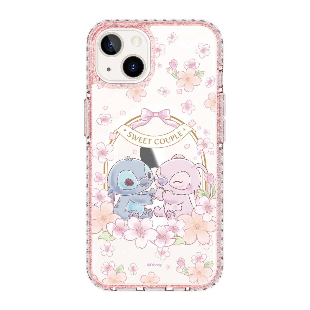 5941-iphone-13-golden-case-magsafe-compatible-pink-glitter