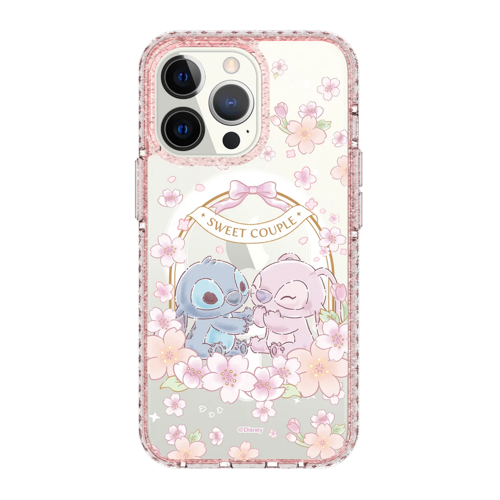 5941-iphone-13-pro-golden-case-magsafe-compatible-pink-glitter
