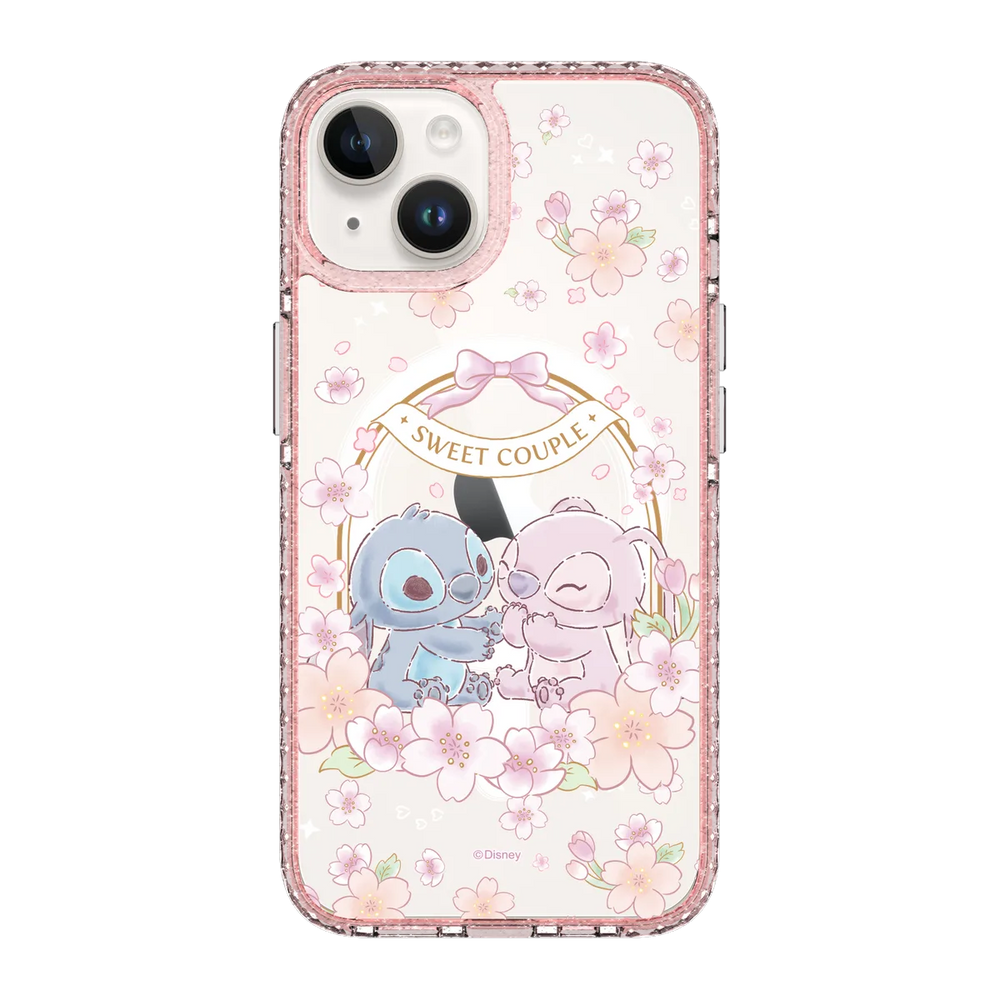 5941-iphone-14-golden-case-magsafe-compatible-pink-glitter