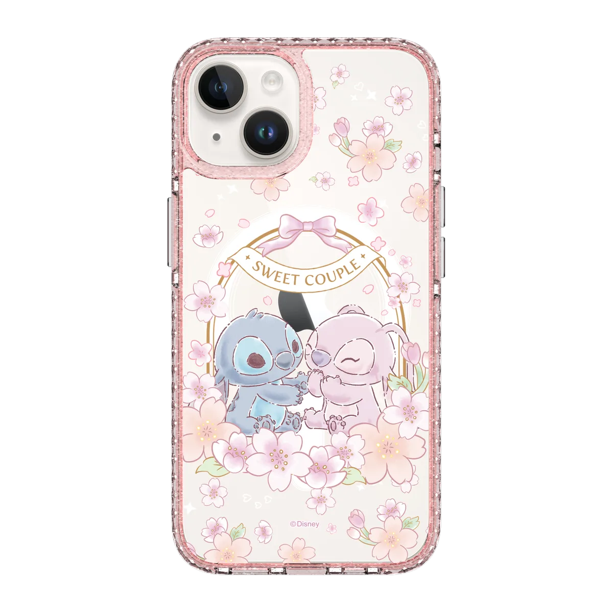 5941-iphone-14-golden-case-magsafe-compatible-pink-glitter