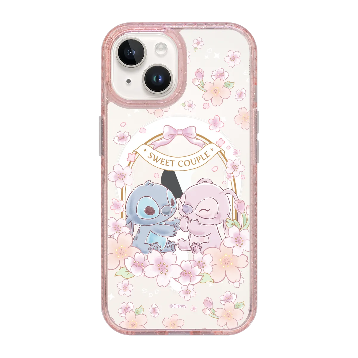5941-iphone-15-golden-case-magsafe-compatible-pink-glitter