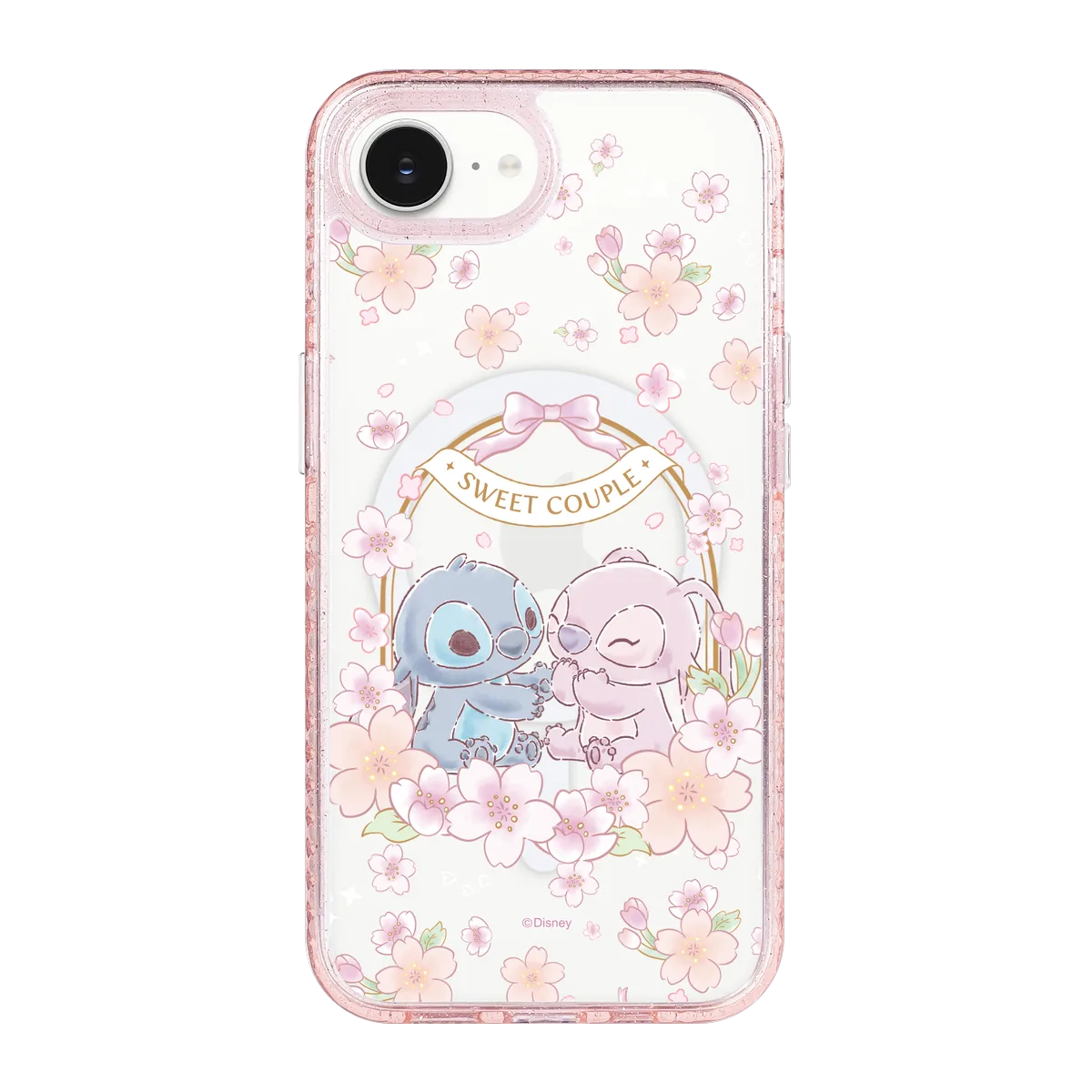 5941-iphone-16-e-golden-case-magsafe-compatible-pink-glitter