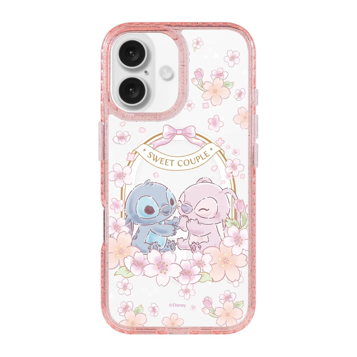 5941-iphone-16-golden-case-magsafe-compatible-pink-glitter