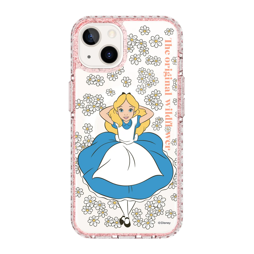 5944-iphone-13-golden-case-magsafe-compatible-pink-glitter