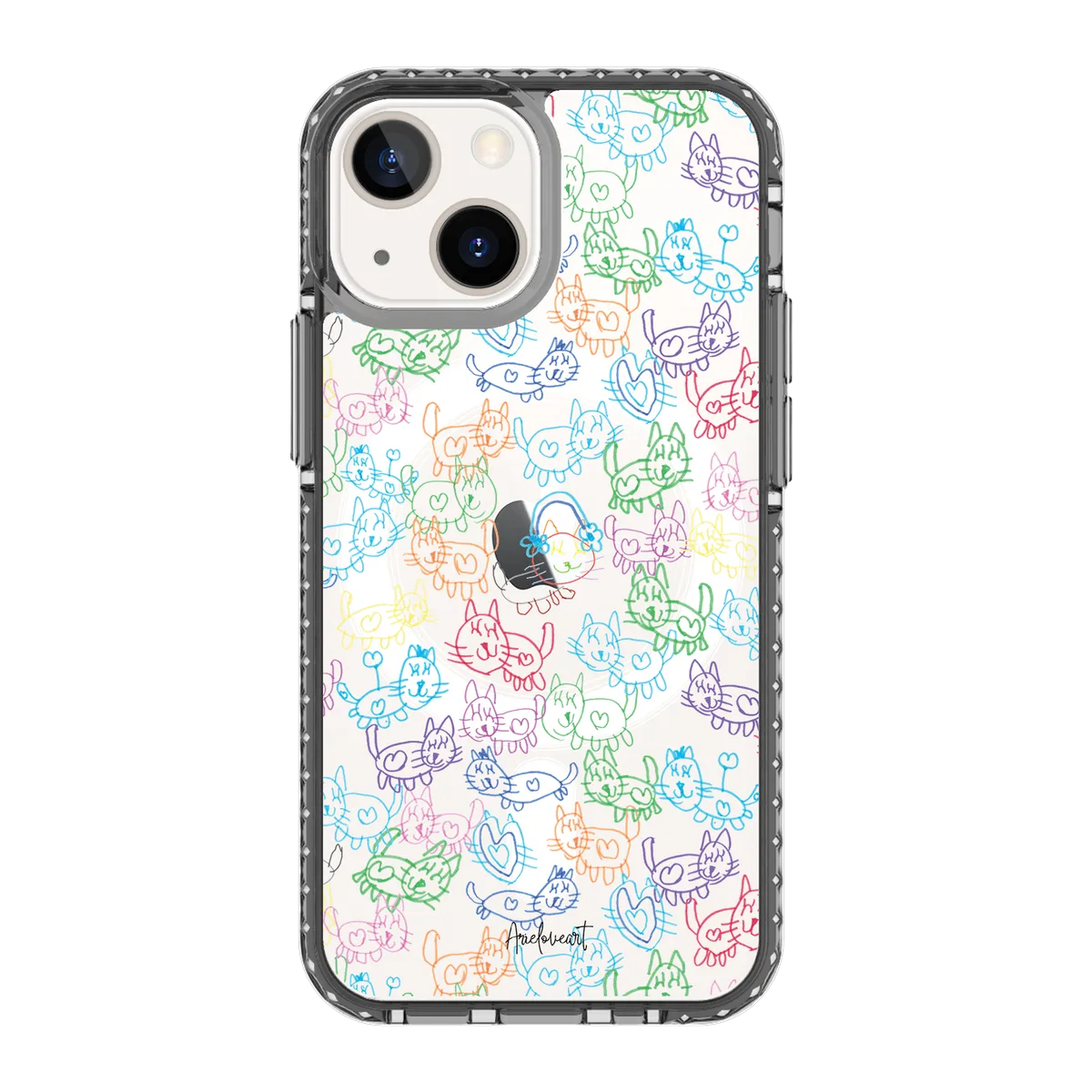 5956-iphone-13-mini-golden-case-magsafe-compatible-transparent-black