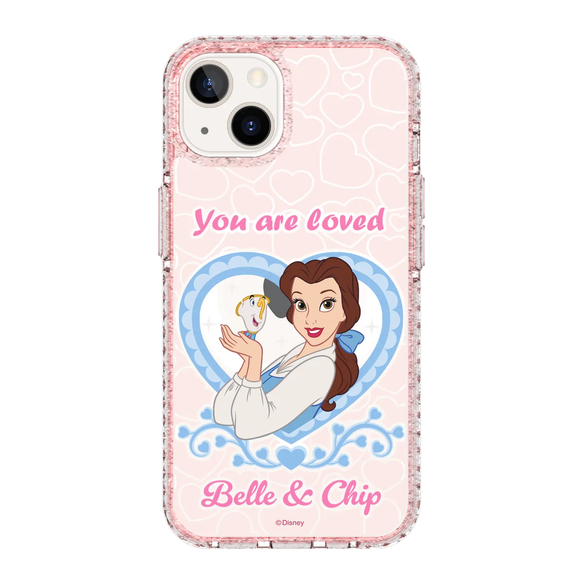 5970-iphone-13-golden-case-magsafe-compatible-pink-glitter