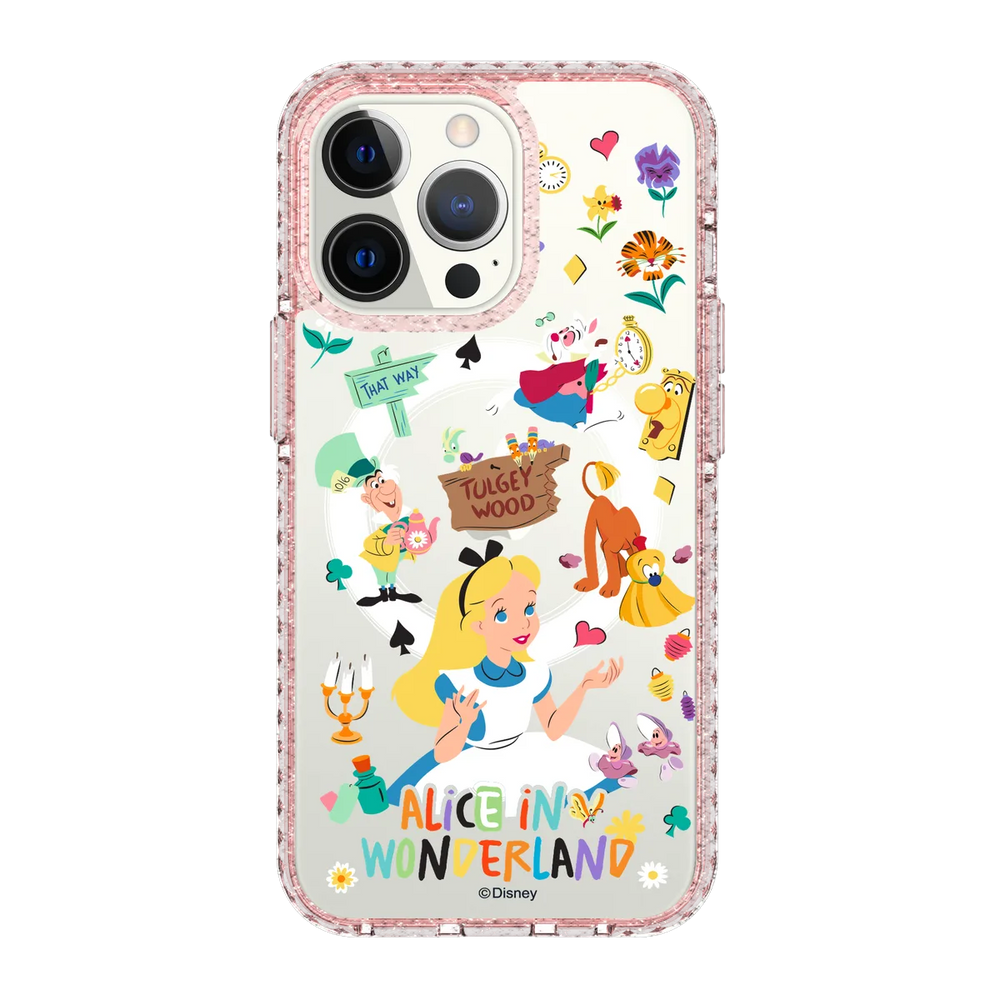 5984-iphone-13-pro-golden-case-magsafe-compatible-pink-glitter
