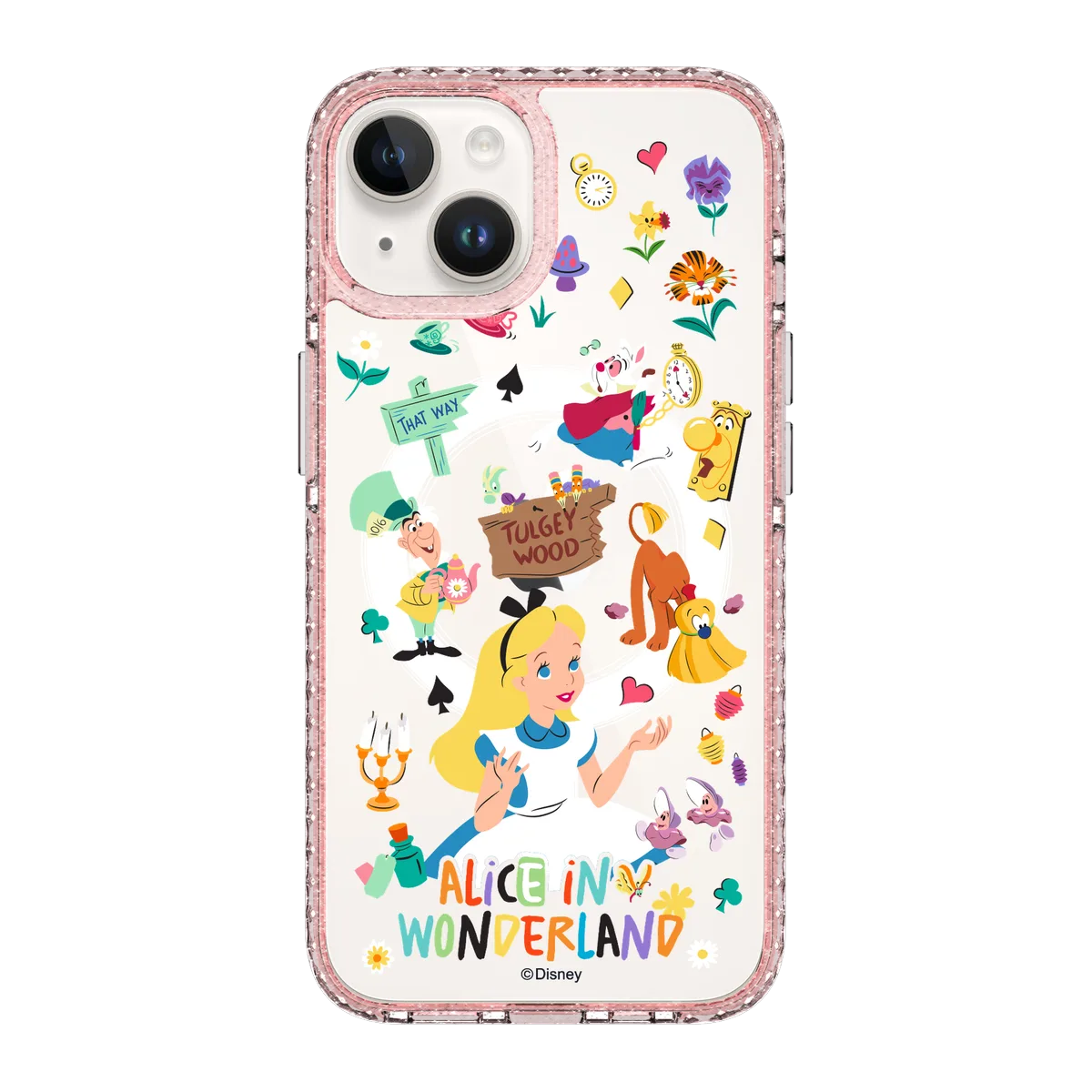 5984-iphone-14-golden-case-magsafe-compatible-pink-glitter