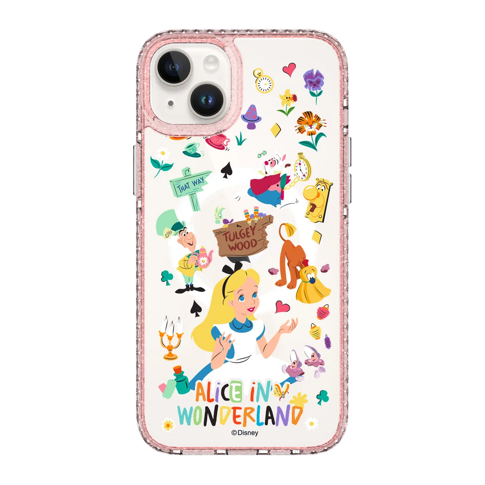 5984-iphone-14-plus-golden-case-magsafe-compatible-pink-glitter