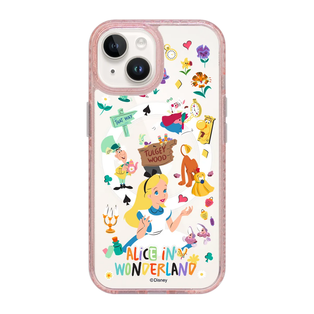 5984-iphone-15-golden-case-magsafe-compatible-pink-glitter