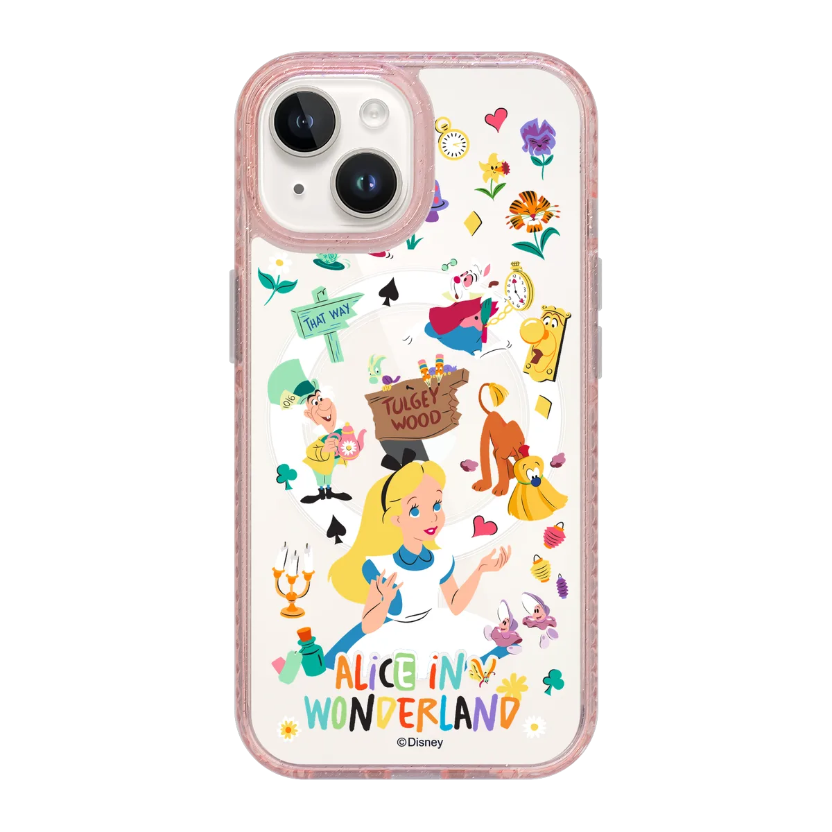 5984-iphone-15-golden-case-magsafe-compatible-pink-glitter