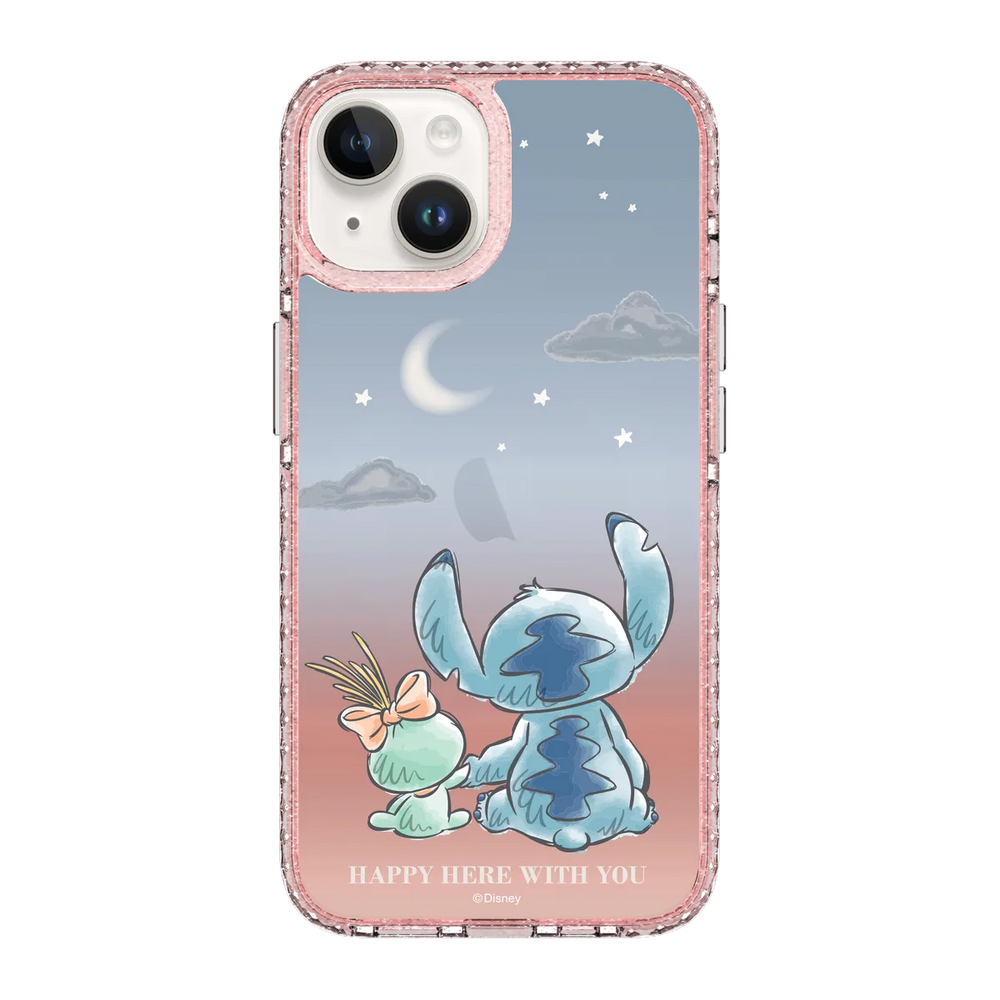 6018-iphone-14-golden-case-magsafe-compatible-pink-glitter