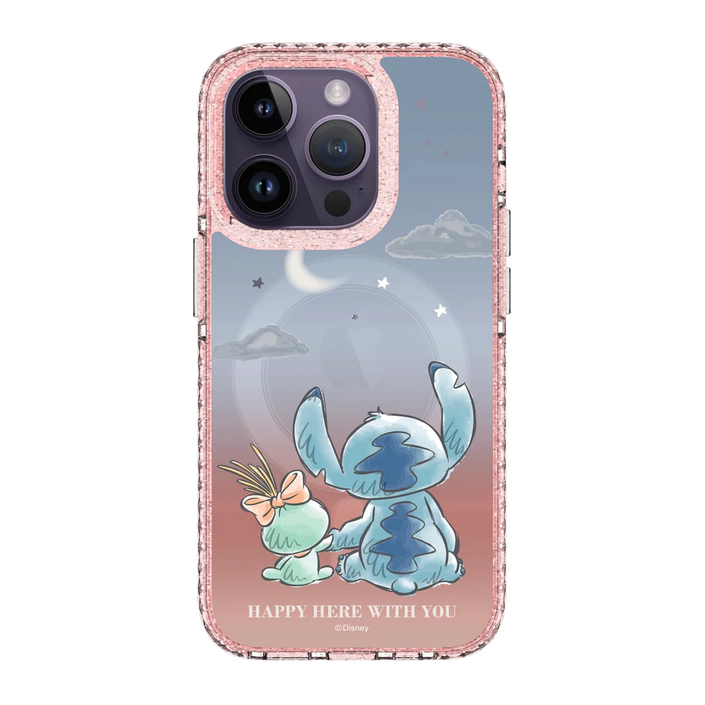 6018-iphone-14-pro-golden-case-magsafe-compatible-pink-glitter