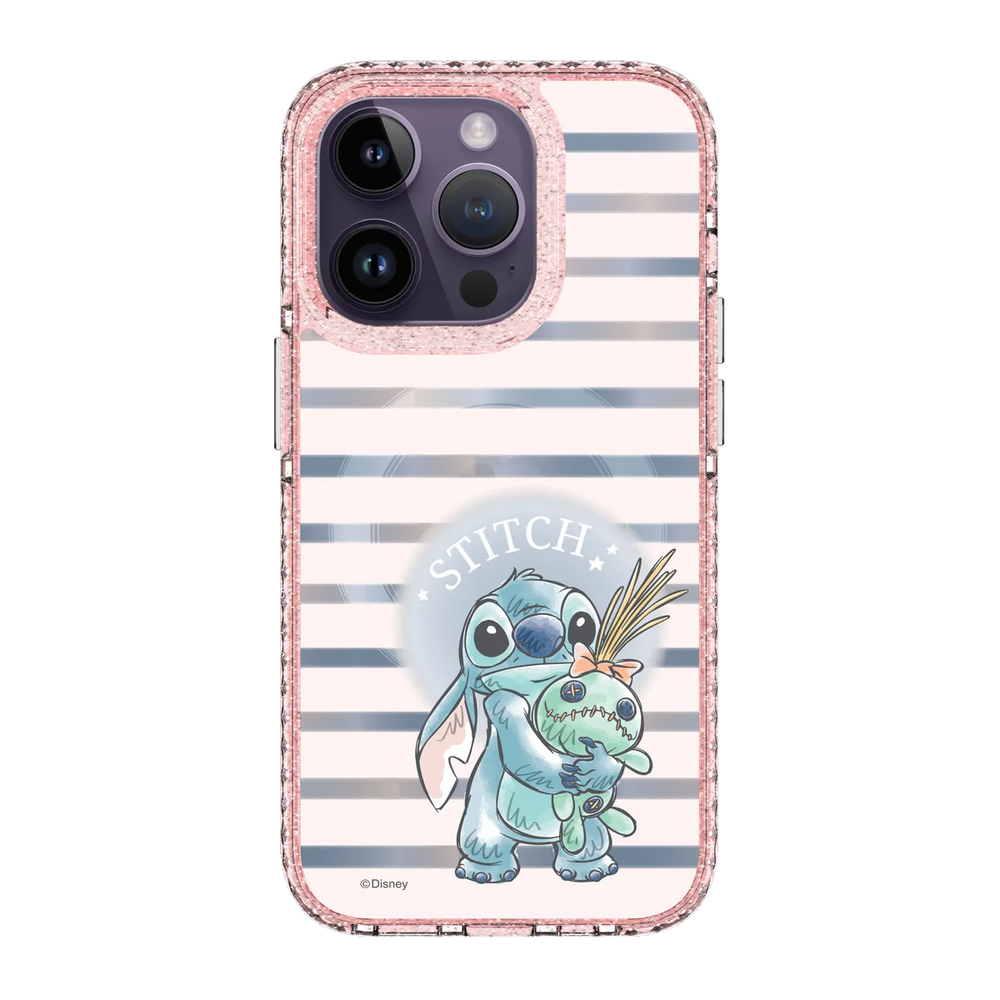 6019-iphone-14-pro-golden-case-magsafe-compatible-pink-glitter