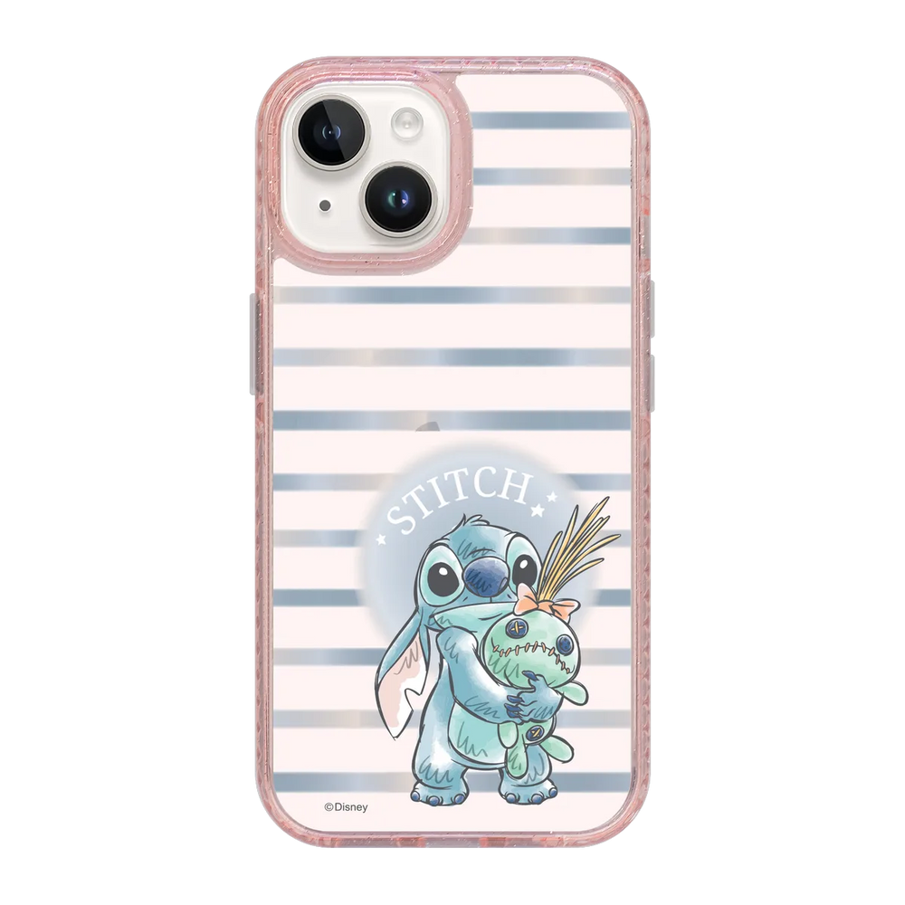 6019-iphone-15-golden-case-magsafe-compatible-pink-glitter