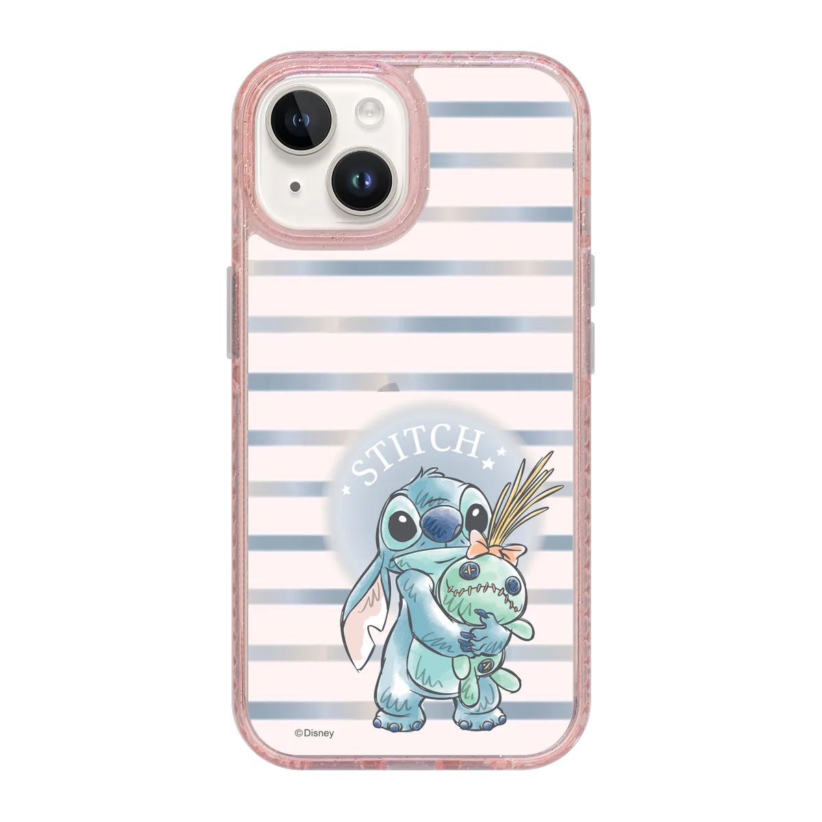 6019-iphone-15-golden-case-magsafe-compatible-pink-glitter