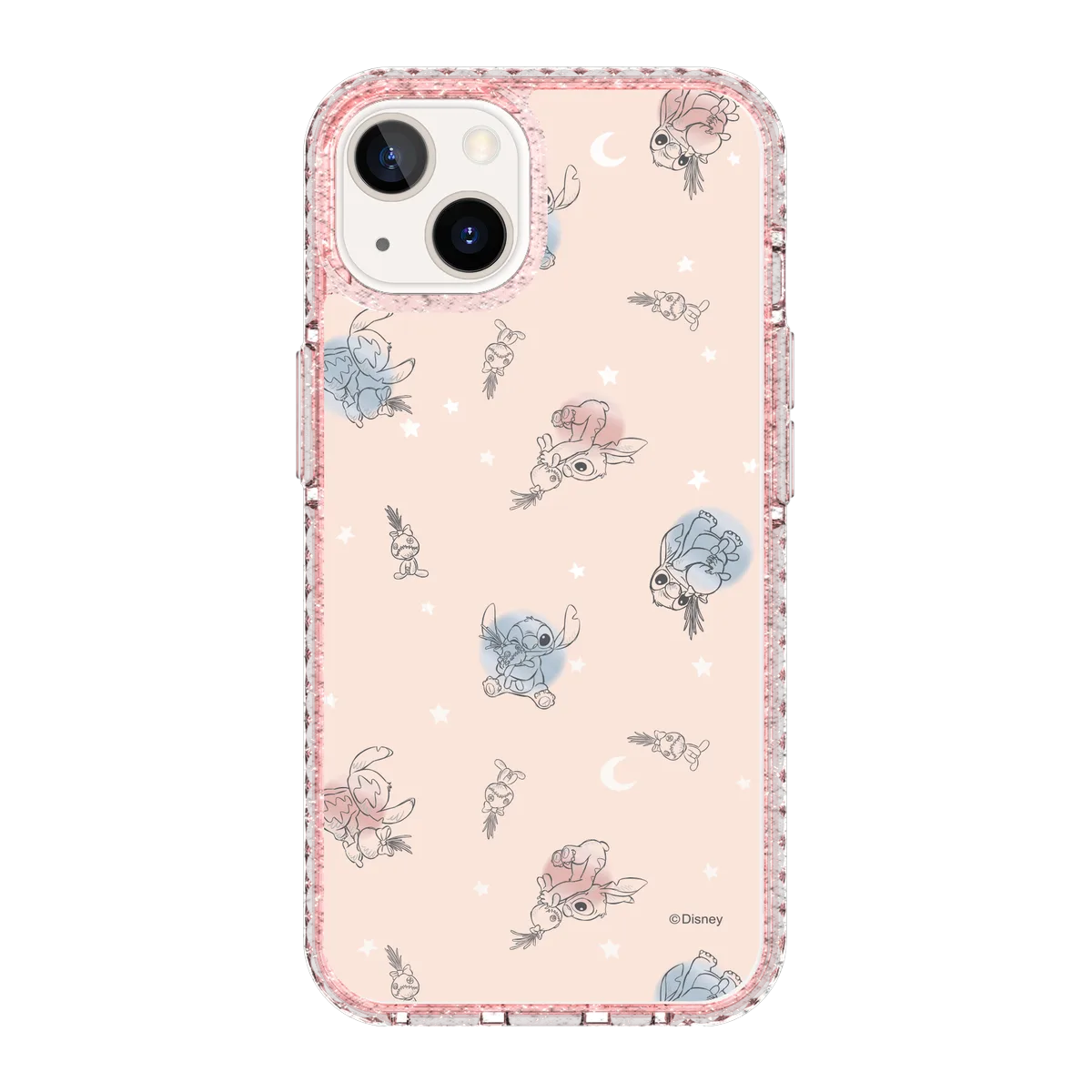 6020-iphone-13-golden-case-magsafe-compatible-pink-glitter