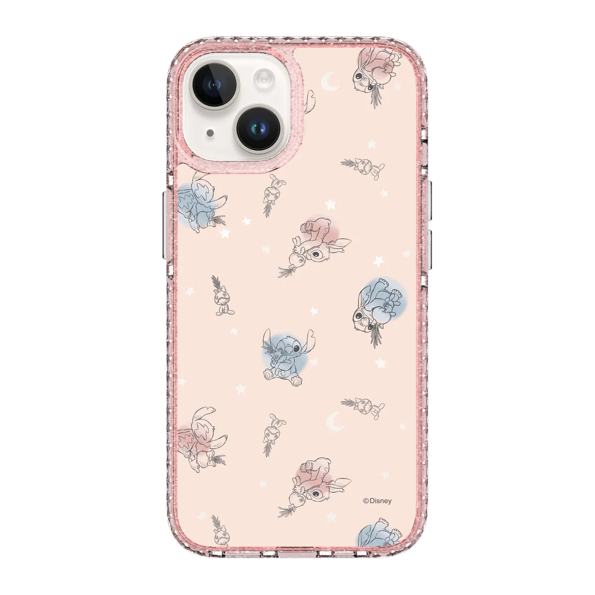 6020-iphone-14-golden-case-magsafe-compatible-pink-glitter