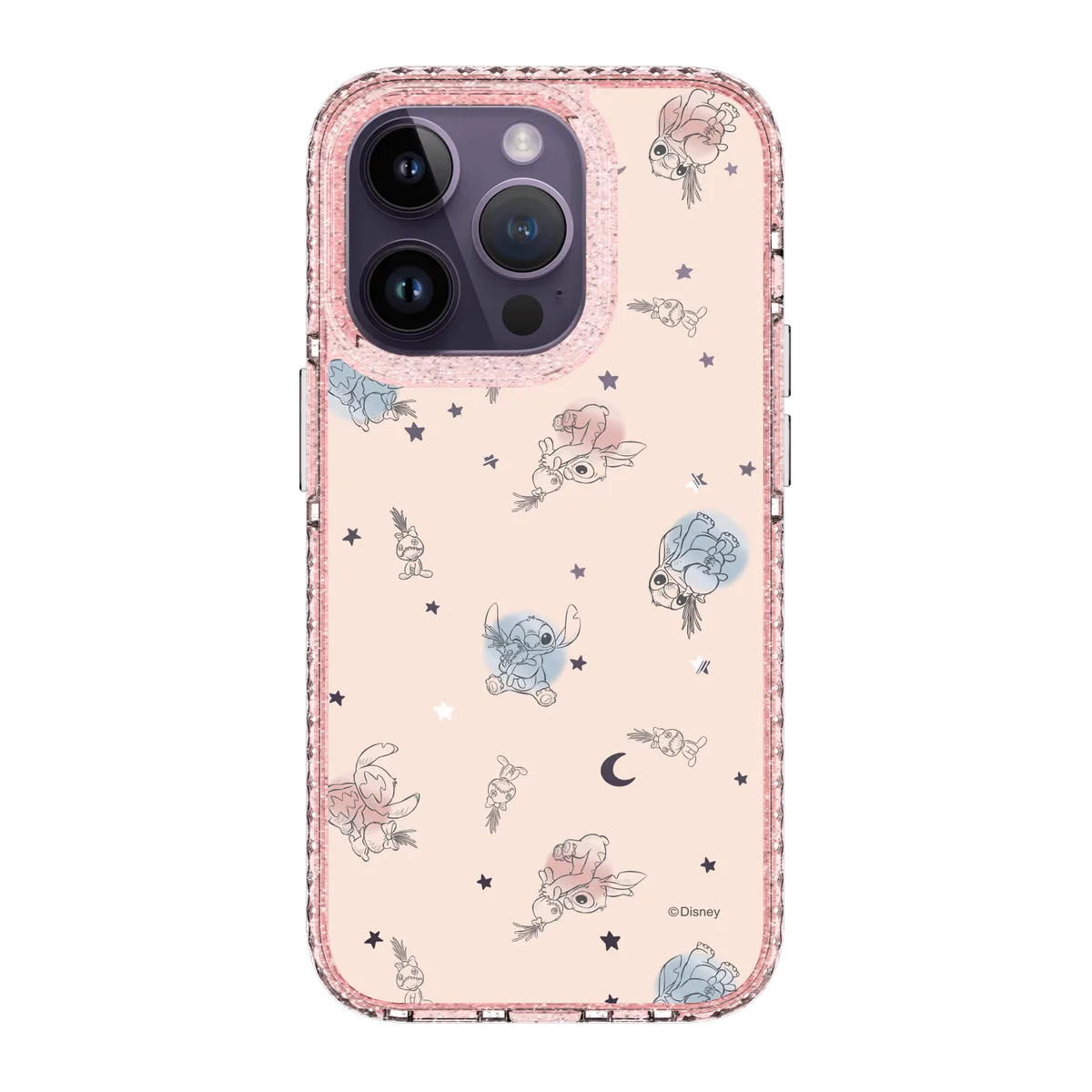 6020-iphone-14-pro-golden-case-magsafe-compatible-pink-glitter
