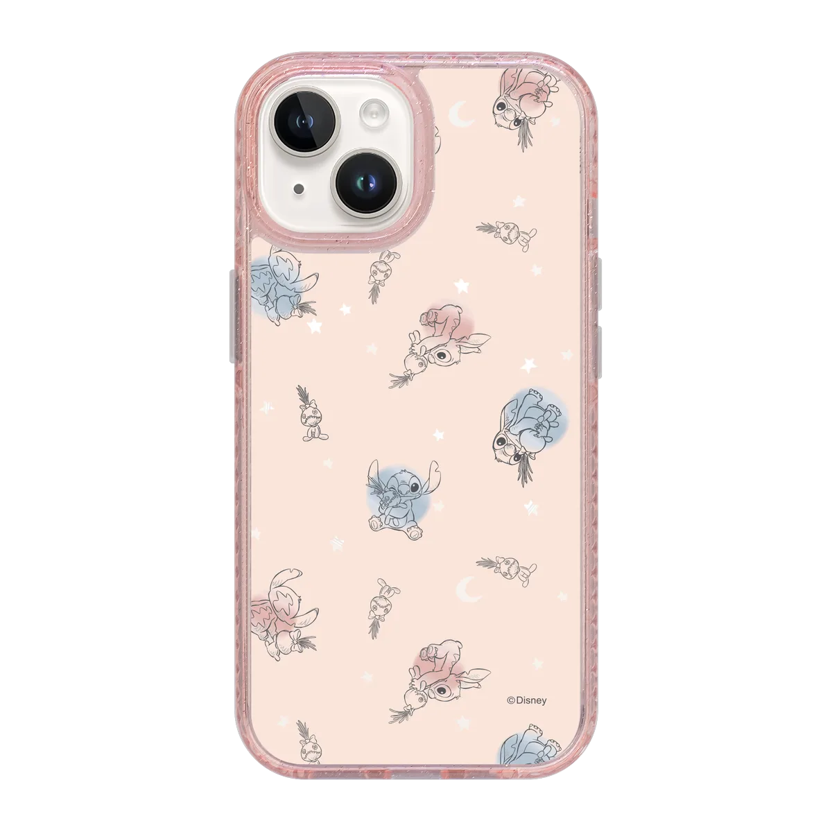 6020-iphone-15-golden-case-magsafe-compatible-pink-glitter