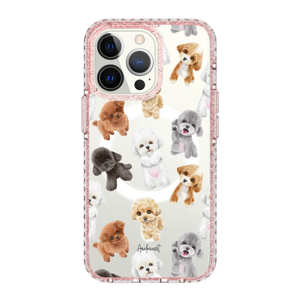 6022-iphone-13-pro-golden-case-magsafe-compatible-pink-glitter