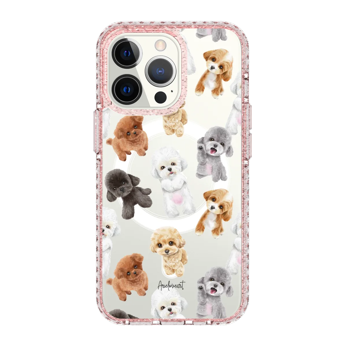 6022-iphone-13-pro-golden-case-magsafe-compatible-pink-glitter