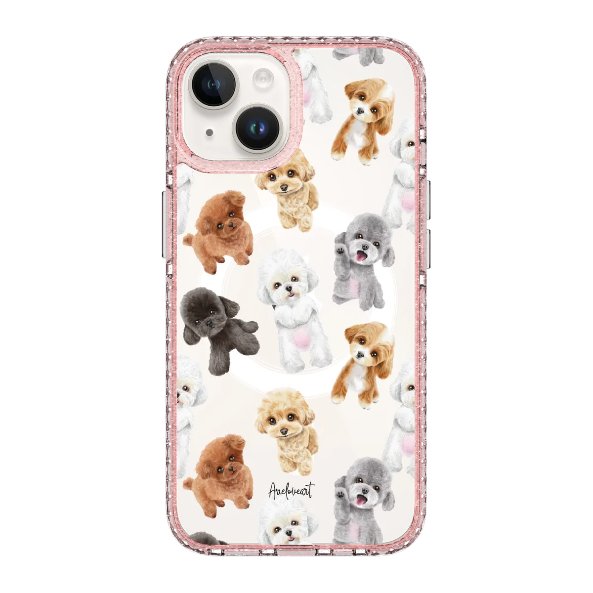 6022-iphone-14-golden-case-magsafe-compatible-pink-glitter