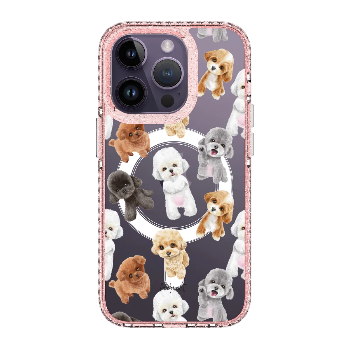 6022-iphone-14-pro-golden-case-magsafe-compatible-pink-glitter