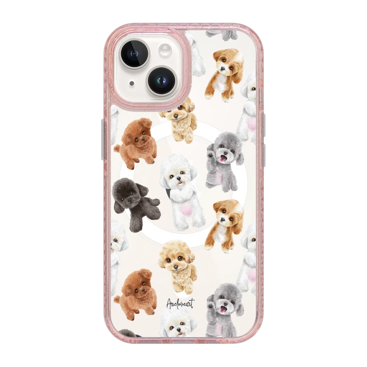 6022-iphone-15-golden-case-magsafe-compatible-pink-glitter