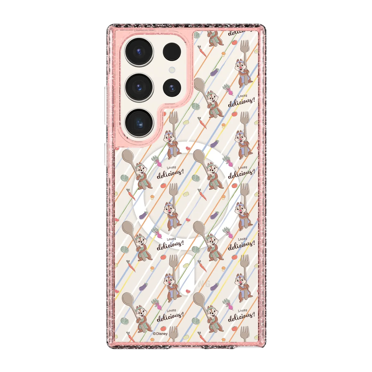 6036-galaxy-s23-ultra-golden-case-magsafe-compatible-pink-glitter